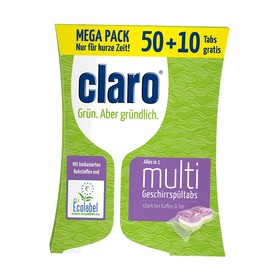 Claro Multi Geschirrspültabs 40 Stück
