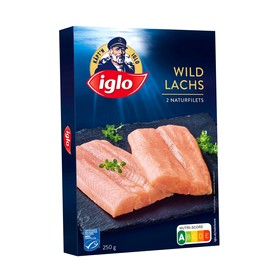 Iglo Wildlachs, Kabeljau oder Garnelen