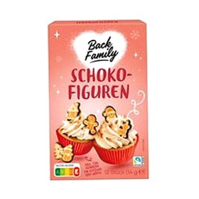 BACK FAMILY Schokodekoraufleger Weinachtsmotive