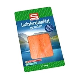 S-BUDGET Lachsforellenfilet geräuchert 100 g